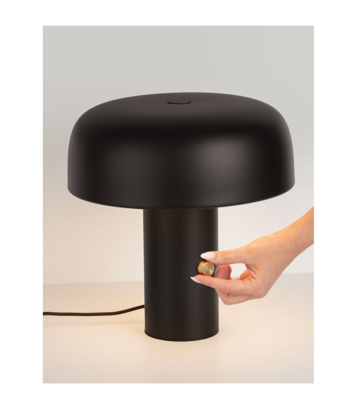 Noelia Integrated LED Table Lamp Sandy Black Dimmable LED 17W 892lm 2700K-6