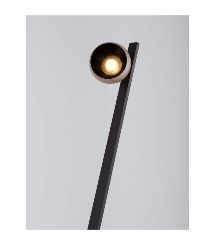 Lusa Floor Lamp Champagne Gold Black Touch Dimmable LED 6W 420lm 3000K-5