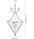 Ceiling Pendant 10 Light Polished Chrome, Crystal - 3