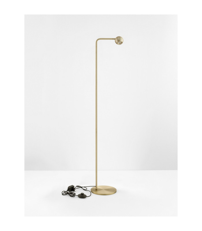 Sfera Task Floor Lamp Gold LED 6W 390lm 3000K Switch On/Off-3