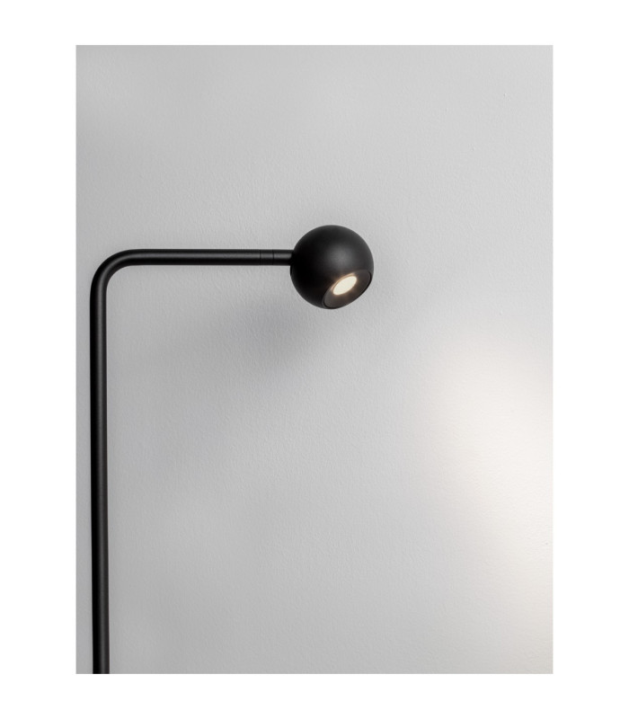 Sfera Task Floor Lamp Sandy Black LED 6W 390lm 3000K Switch On/Off-6