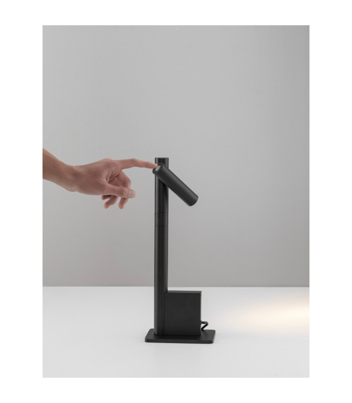 Arco Integrated LED Table Lamp Sandy Black Dimmable LED 4W 153lm 3000K-6
