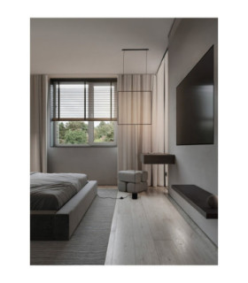 Dahlia Integrated LED Pendant Ceiling Light Sandy Black LED 25W 1056lm 3000K Switch On/Off-2