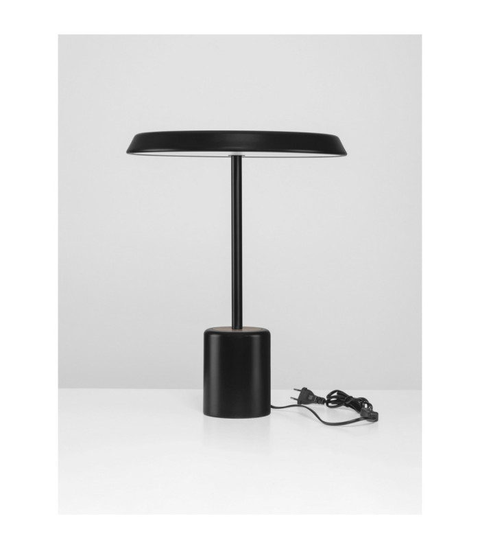 Ophelia Integrated LED Table Lamp Matt Black/Veneer LED 17W 1156lm 3000K-3