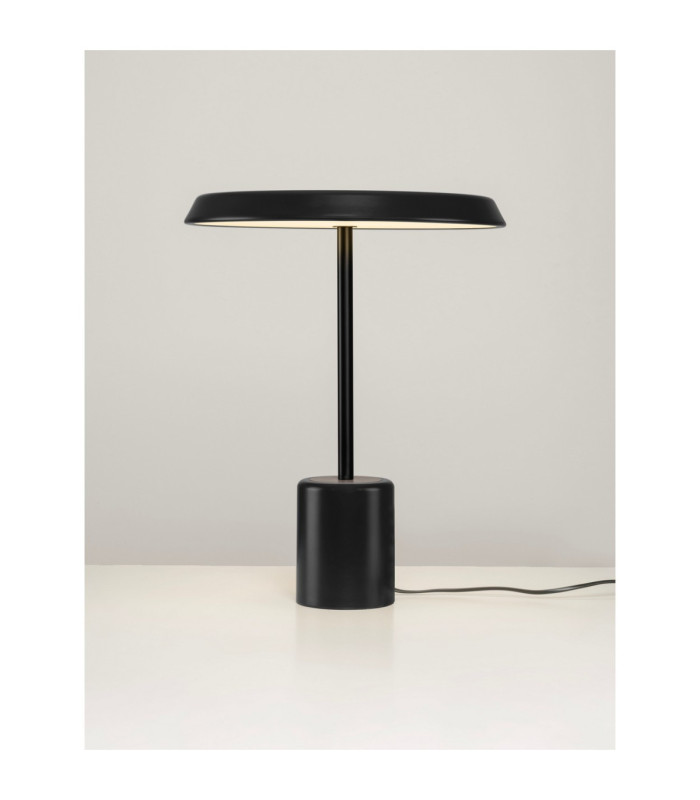 Ophelia Integrated LED Table Lamp Matt Black/Veneer LED 17W 1156lm 3000K-4