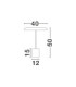 Ophelia Integrated LED Table Lamp Matt Black/Veneer LED 17W 1156lm 3000K-8