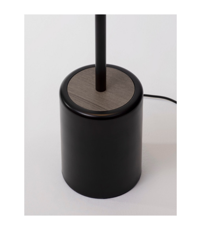 Ophelia LED Integrated Floor Lamp Matt Black/Veneer LED 27W 2199lm 3000K-5