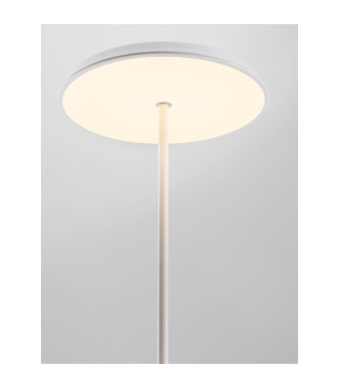 Ophelia LED Integrated Floor Lamp Matt White/Veneer LED 27W 2199lm 3000K-6
