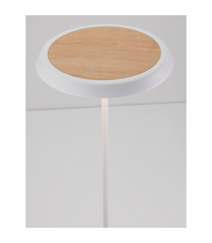 Ophelia LED Integrated Floor Lamp Matt White/Veneer LED 27W 2199lm 3000K-7