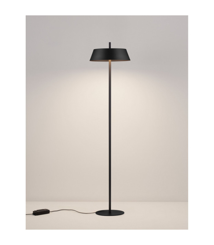 Velio LED Integrated Floor Lamp Sandy Black Dimmable LED 28W 1838lm 3000K-4