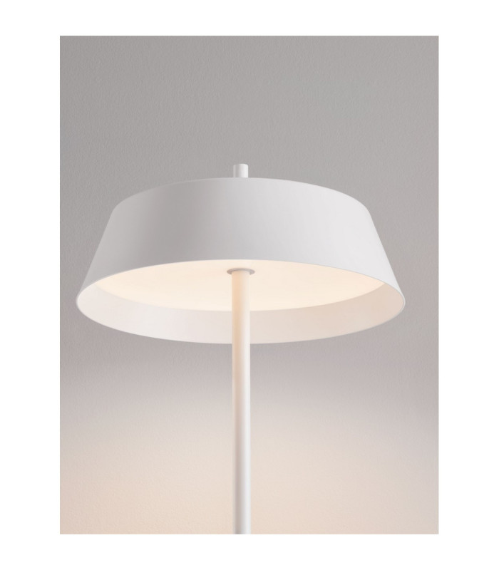 Velio LED Integrated Floor Lamp Matt White Dimmable LED 28W 1838lm 3000K-5