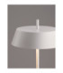 Velio LED Integrated Floor Lamp Matt White Dimmable LED 28W 1838lm 3000K-6