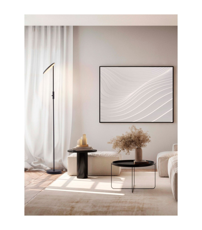 Nostos LED Integrated Floor Lamp Sandy Black Dimmable LED 30W 2288lm 3000K-2