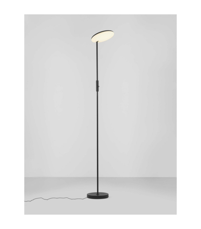 Nostos LED Integrated Floor Lamp Sandy Black Dimmable LED 30W 2288lm 3000K-4