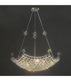 Ceiling Pendant Grand 12 Light Polished Chrome, Crystal - 2