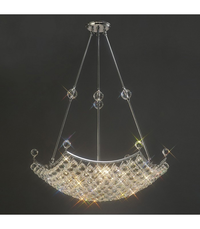 Ceiling Pendant Grand 12 Light Polished Chrome, Crystal - 2