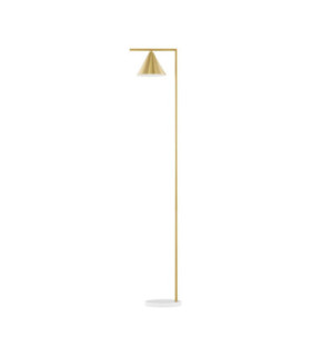 Sway Task Floor Lamp Brass White E27 1x12W-1