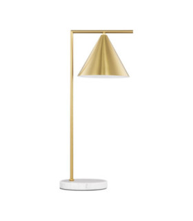 Sway Desk Task Lamp Brass White E27 1x12W-1