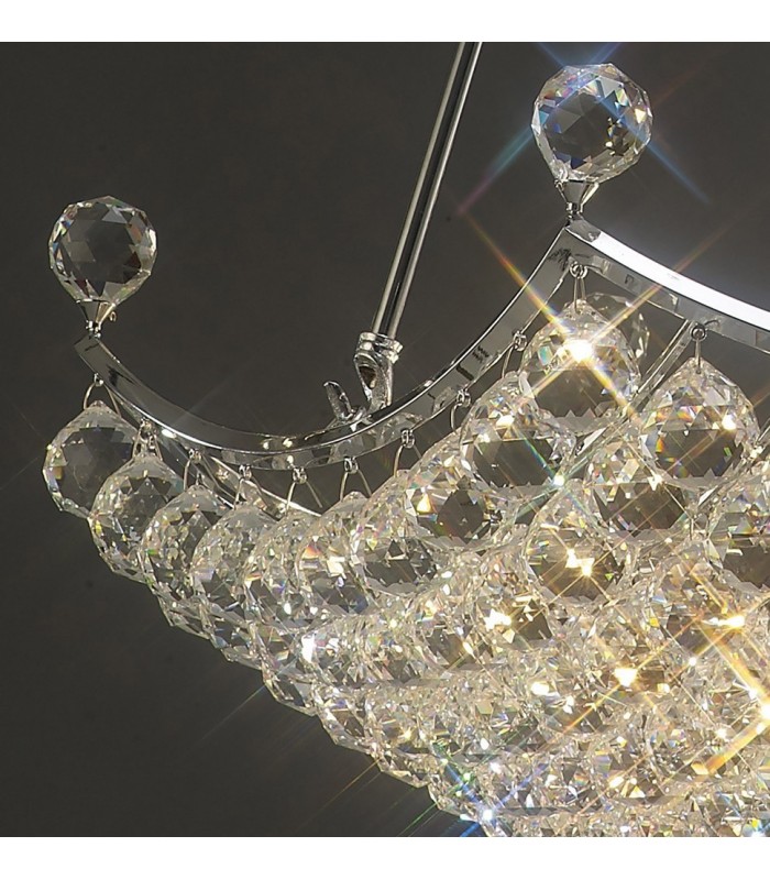 Ceiling Pendant Grand 12 Light Polished Chrome, Crystal - 7