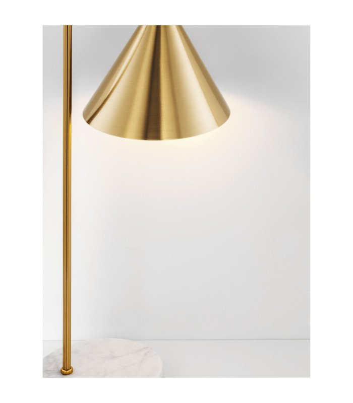 Sway Desk Task Lamp Brass White E27 1x12W-4