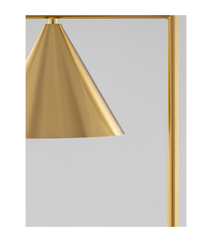 Sway Task Floor Lamp Brass White E27 1x12W-7