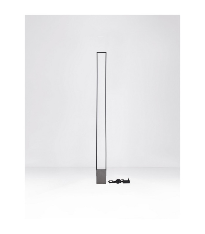 Lithos LED Integrated Floor Lamp Black Dark Anthracite LED 26W 1431lm 3000K-3