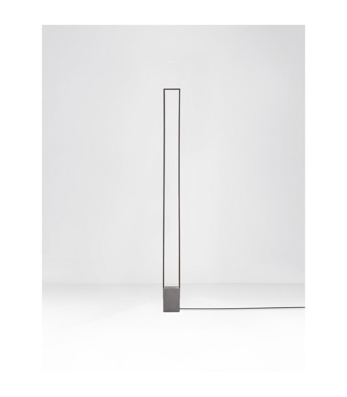 Lithos LED Integrated Floor Lamp Black Dark Anthracite LED 26W 1431lm 3000K-4