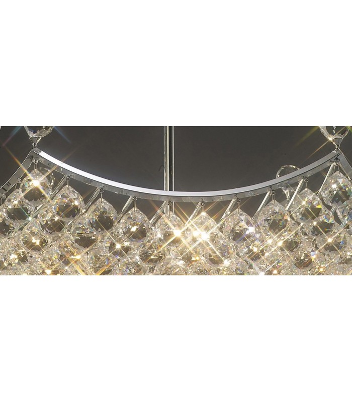 Ceiling Pendant Grand 12 Light Polished Chrome, Crystal - 9