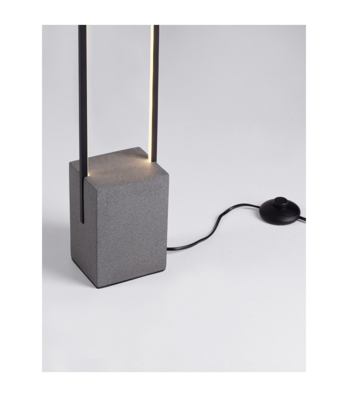 Lithos LED Integrated Floor Lamp Black Dark Anthracite LED 26W 1431lm 3000K-6