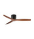 Ninemia Ceiling Fan Sandy Black Dark Wood Sandy Black & Dark Wood Blades 6 Speeds DC Motor 40W-1