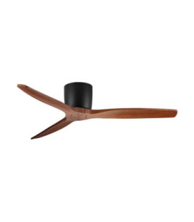 Ninemia Ceiling Fan Sandy Black Dark Wood Sandy Black & Dark Wood Blades 6 Speeds DC Motor 40W-1