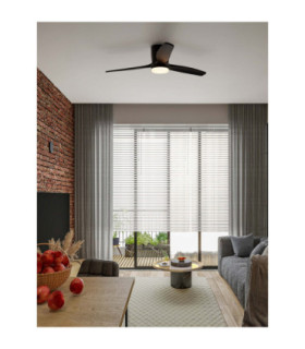 Aloa Ceiling Fan Sandy Black Wood LED 18W 1170lm 3000-4000-6500K CCT Remote Control-2