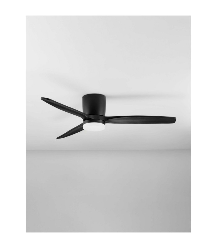 Aloa Ceiling Fan Sandy Black Wood LED 18W 1170lm 3000-4000-6500K CCT Remote Control-3