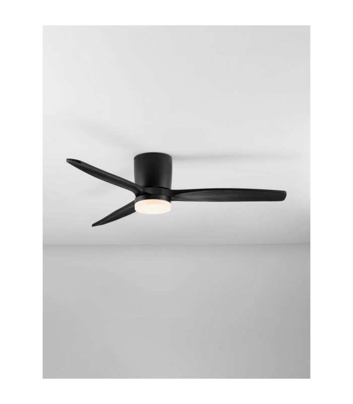 Aloa Ceiling Fan Sandy Black Wood LED 18W 1170lm 3000-4000-6500K CCT Remote Control-4