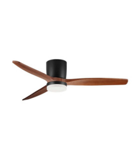 Aloa Ceiling Fan Sandy Black Dark Wood LED 18W 1170lm 3000-4000-6500K CCT Remote Control-1
