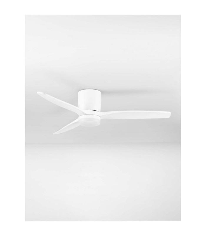 Aloa Ceiling Fan Sandy White Wood LED 18W 1170lm 3000-4000-6500K CCT Remote Control-3