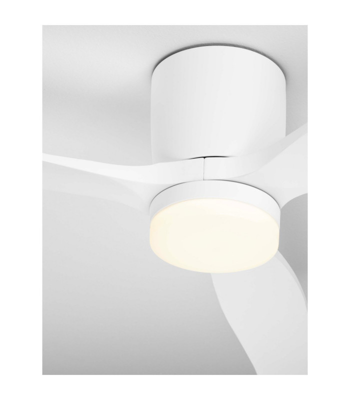 Aloa Ceiling Fan Sandy White Wood LED 18W 1170lm 3000-4000-6500K CCT Remote Control-5