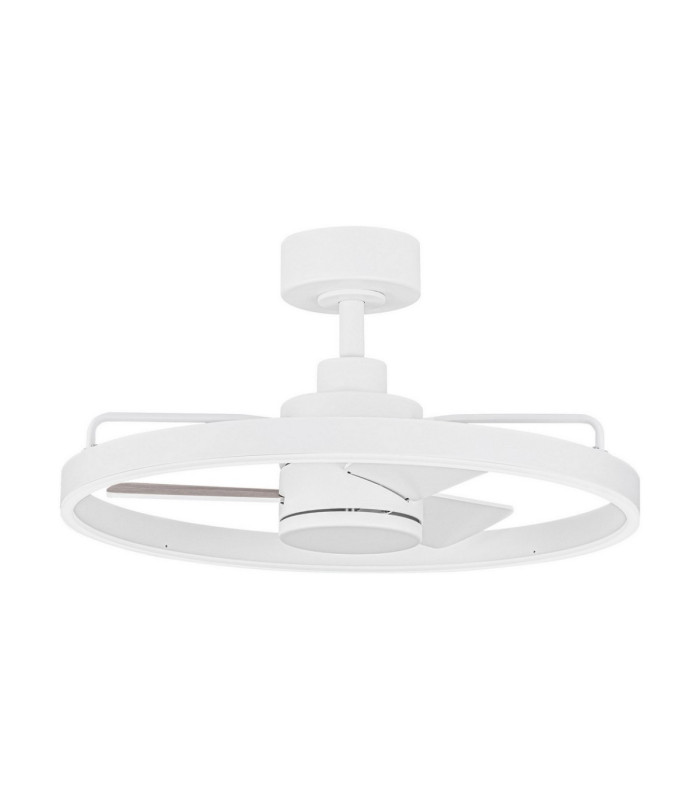 Lunair 60cm Ceiling Fan Sandy White Dimmable LED 35W 2008lm 3000-4000-6500K CCT Remote Control-1