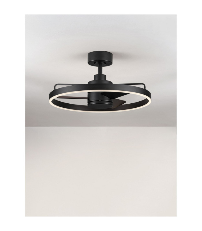 Lunair 60cm Ceiling Fan Sandy Black Dimmable LED 35W 2008lm 3000-4000-6500K CCT Remote Control-4