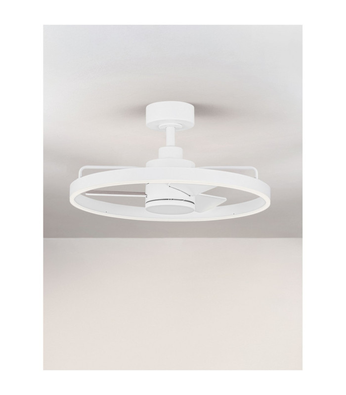Lunair 60cm Ceiling Fan Sandy White Dimmable LED 35W 2008lm 3000-4000-6500K CCT Remote Control-4
