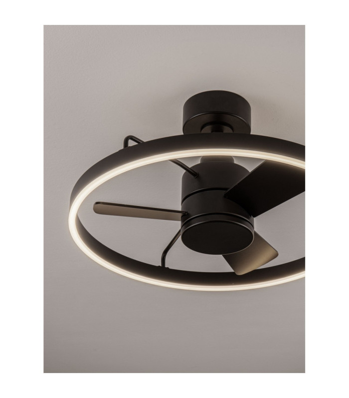 Lunair 60cm Ceiling Fan Sandy Black Dimmable LED 35W 2008lm 3000-4000-6500K CCT Remote Control-5