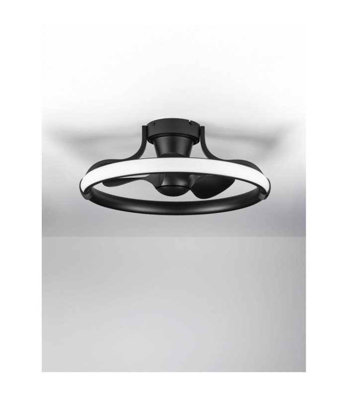 Brevia Ceiling Fan Sandy Black Dimmable LED 36W 2245lm 2700-3000-4000-6500K CCT Remote Control-3