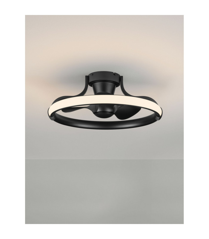 Brevia Ceiling Fan Sandy Black Dimmable LED 36W 2245lm 2700-3000-4000-6500K CCT Remote Control-4