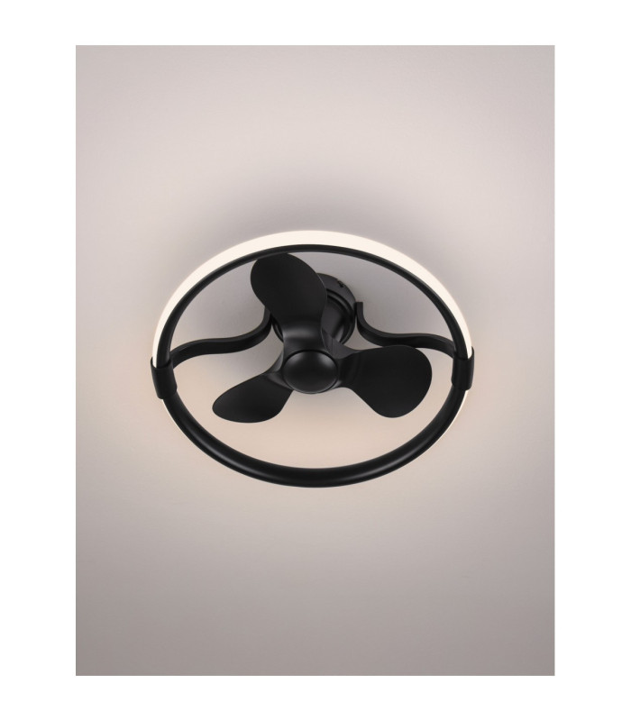 Brevia Ceiling Fan Sandy Black Dimmable LED 36W 2245lm 2700-3000-4000-6500K CCT Remote Control-5