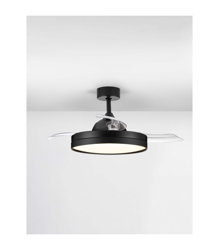 Nevma Ceiling Fan Matt Black LED 36W 4100lm 3000-4000-6500K CCT Remote Control-5