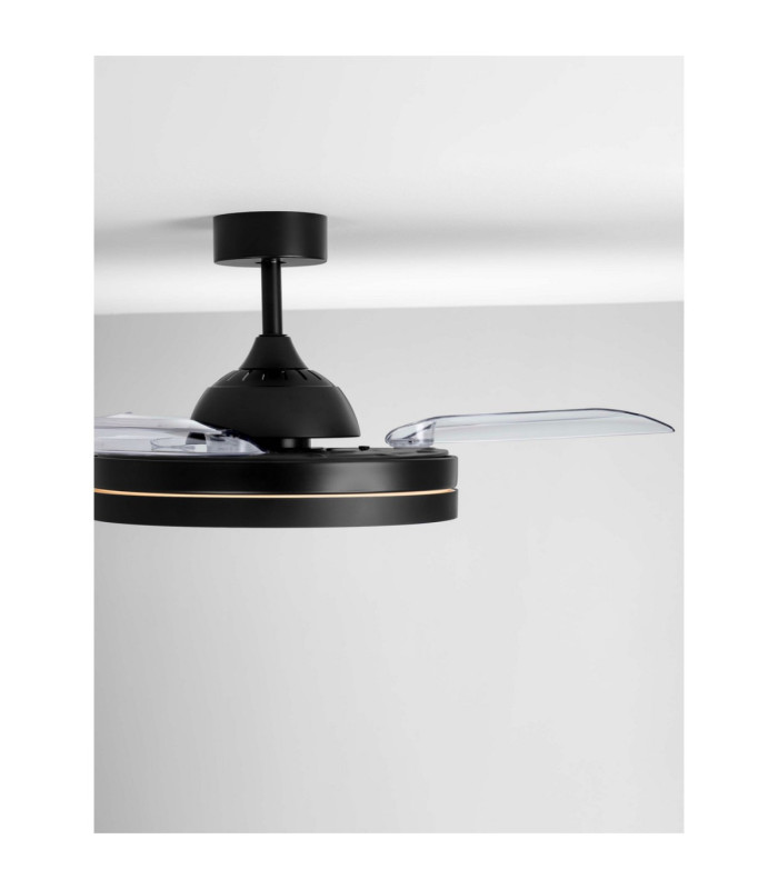 Nevma Ceiling Fan Matt Black LED 36W 4100lm 3000-4000-6500K CCT Remote Control-7