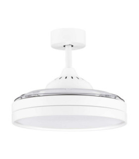 Nevma Ceiling Fan Matt White LED 36W 4100lm 3000-4000-6500K CCT Remote Control-1