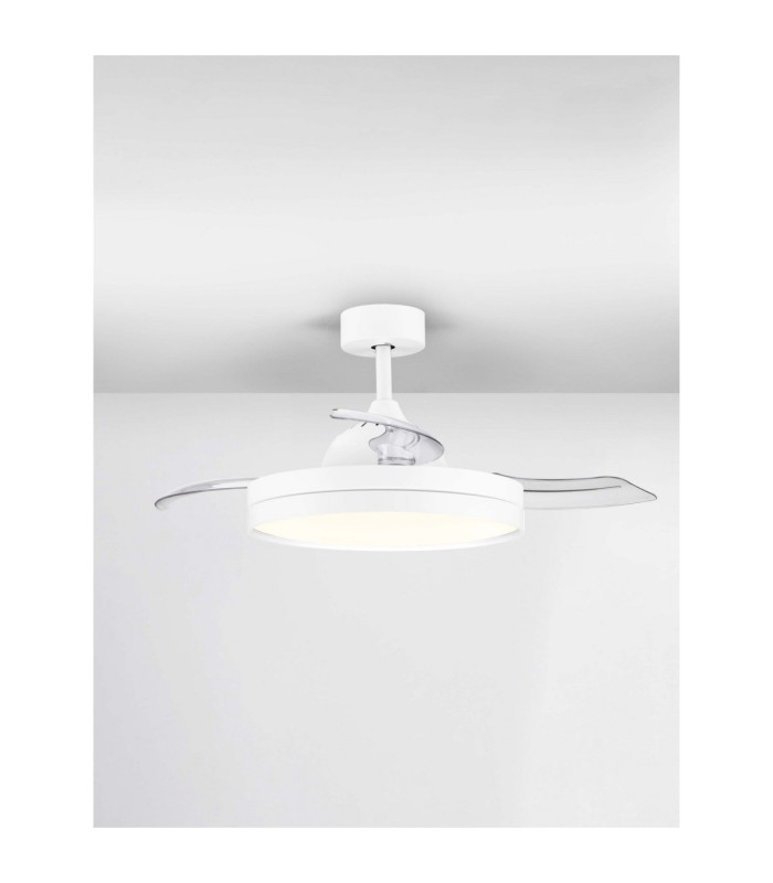 Nevma Ceiling Fan Matt White LED 36W 4100lm 3000-4000-6500K CCT Remote Control-5