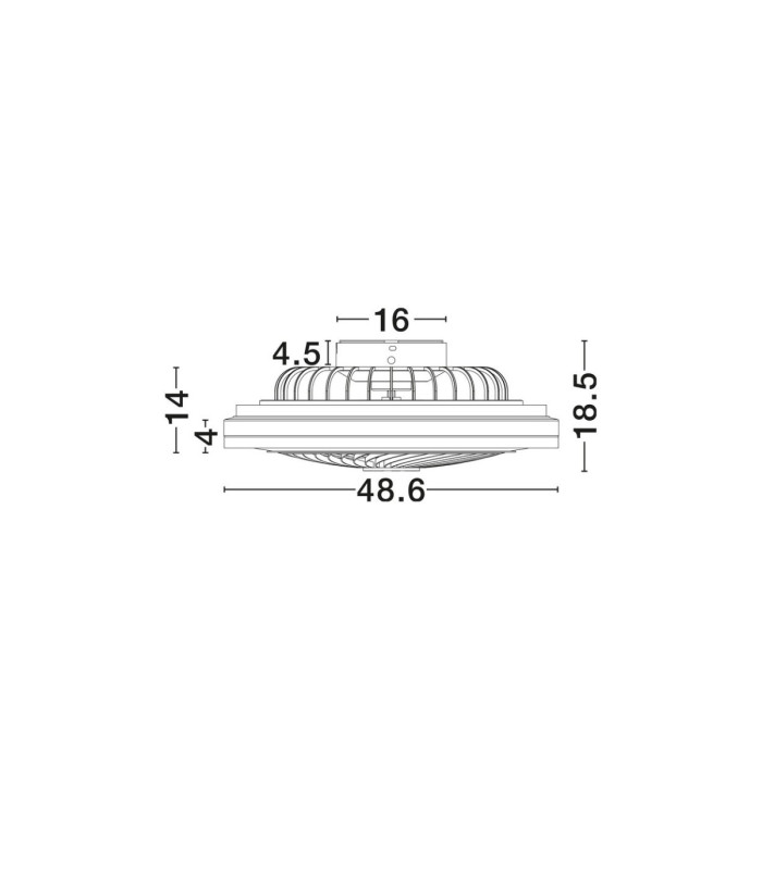 Orya Ceiling Fan Matt White Dimmable LED 35W 2344lm 3000-4000-6500K CCT Remote Control-6