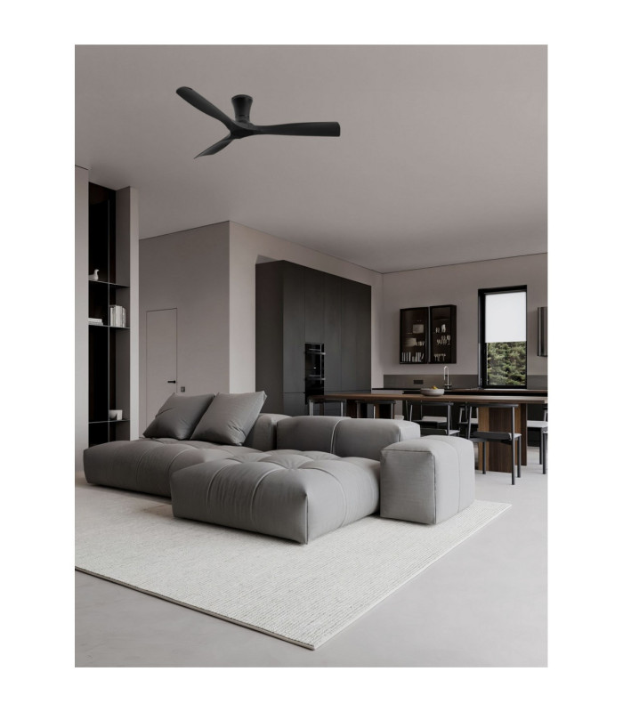 Ichos Ceiling Fan Matt Black Sandy Black & ABS 6 Speeds DC Motor 36W-2